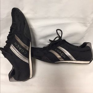 Coach Sneakers Ladies’ Size 7 1/2 Med black/silver